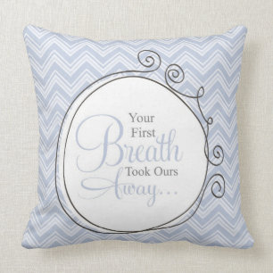 Kinderzimmer-Kissen - Ihr erster Atem nahm unsere Kissen