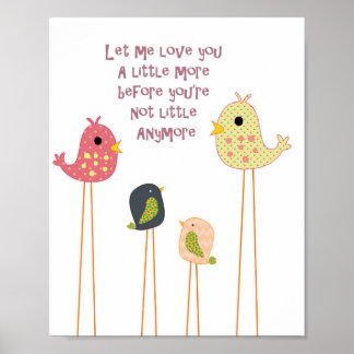 Kinderzimmer Kleiner Vogel Wandkunst Poster