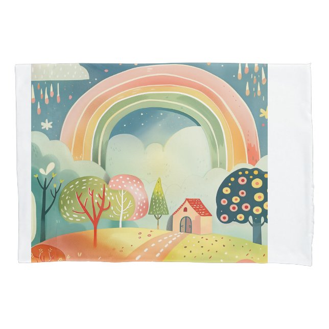 Kinderzimmer-Kunstdesign Kissenbezug (Vorderseite)