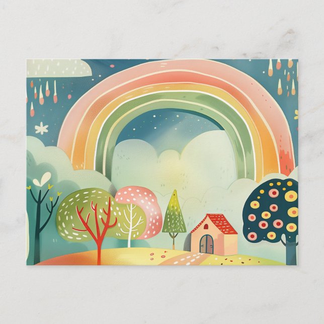 Kinderzimmer-Kunstdesign Postkarte (Vorderseite)