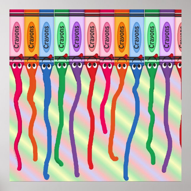 Kinderzimmer oder Artroom Mural Poster (Vorne)