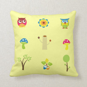 Kinderzimmer Owl Throw Kissen