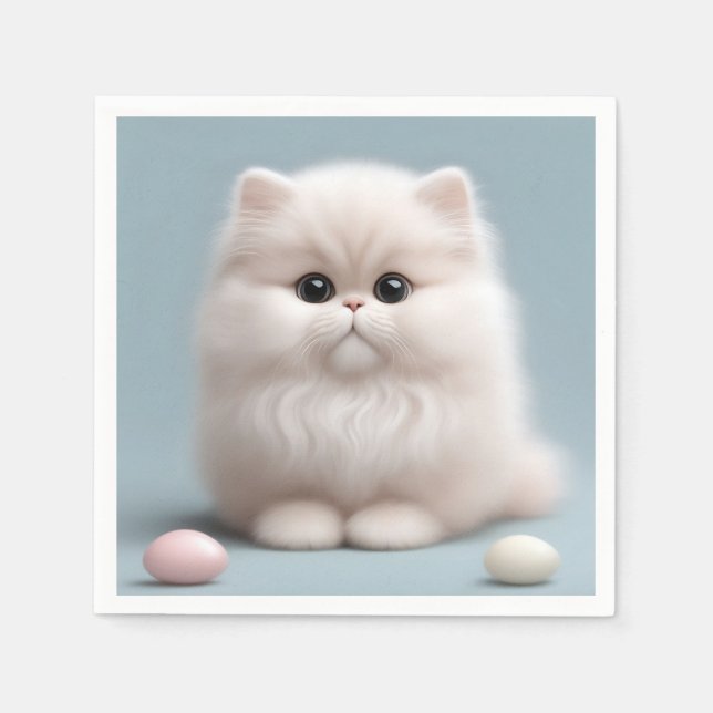 Kinderzimmer Persian Cat Kitten Serviette (Vorderseite)