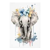 Kinderzimmer Pictures of Animals: Baby Elephant