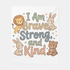 Kinderzimmer Positive Bestätigung Tapfer Stark Fre Fleecedecke