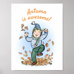 Kinderzimmer Poster: Der Herbst ist phantastisch! Poster