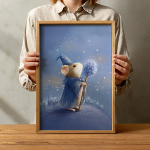 Kinderzimmer Poster für Vintage Waldtiere