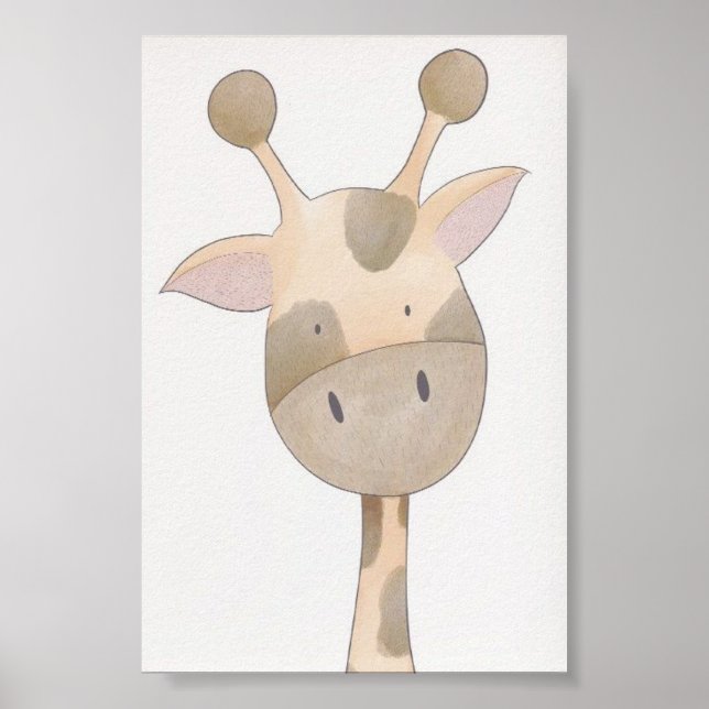 Kinderzimmer Poster - Giraffe (Vorne)