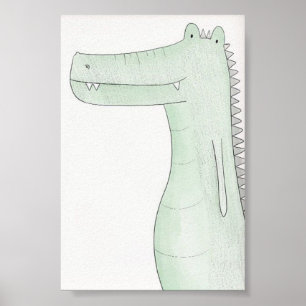 Kinderzimmer Poster - Krokodil