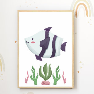 Kinderzimmer Poster Sea Animal Kids Room Deco