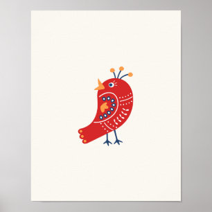 Kinderzimmer Print Minimalistisch Bird Poster
