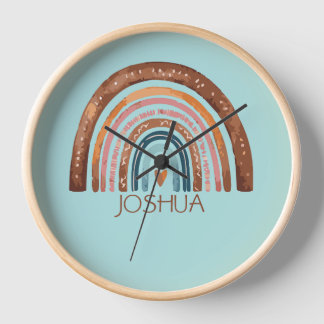 KINDERZIMMER RAINBOW BOYS NAME CLOCK UHR