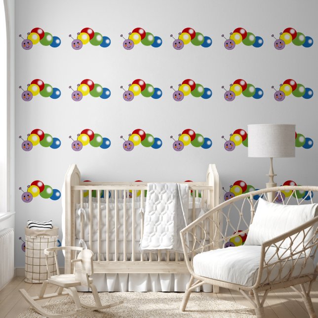 Kinderzimmer-Raupe Tapete (Kinder)
