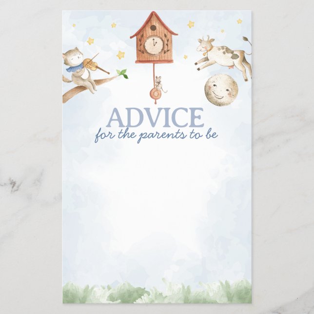 Kinderzimmer Rhyme Babydusche Beratung für Eltern Flyer (Vorne)