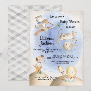 Kinderzimmer Rhyme Babydusche Einladungen