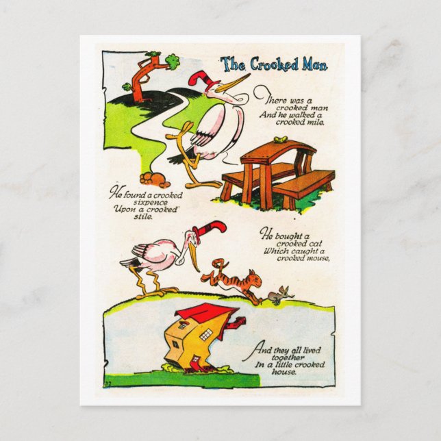 Kinderzimmer Rhyme - Der gekrönte Mann Postkarte (Vorderseite)