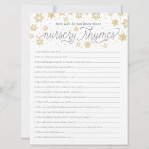 Kinderzimmer Rhyme Game Card Gender Neutrale Dusch