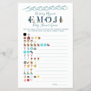 Kinderzimmer Rhyme Game Under Sea Baby Shower Flye Flyer