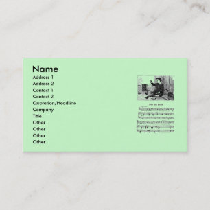 Kinderzimmer Rhyme Jack Korner Business Card Visitenkarte