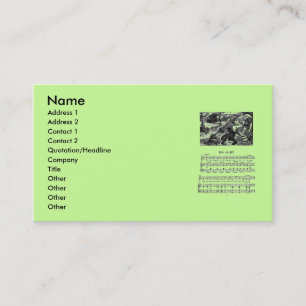 Kinderzimmer Rhyme Jack und Jill Business Card Visitenkarte