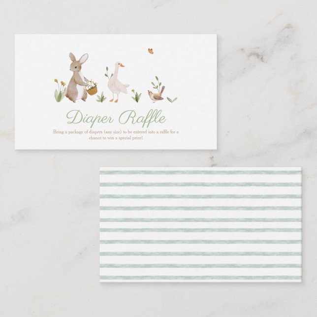 Kinderzimmer Rhyme Mutter Gänsetier Windellose Tom Begleitkarte (Vorne/Hinten)