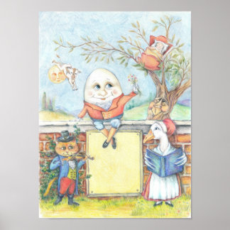 Kinderzimmer Rhyme-Plakat Poster
