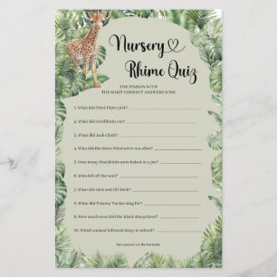 Kinderzimmer Rhyme Quiz