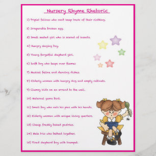 Kinderzimmer Rhyme Rhetorik Game - Girl Style