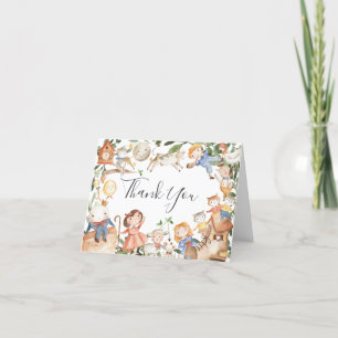 Kinderzimmer Rhymes Baby Dusche Danke Karte