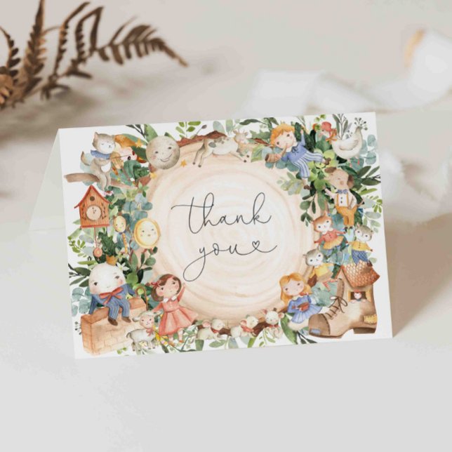 Kinderzimmer Rhymes Baby Dusche Danke Karte (Von Creator hochgeladen)