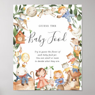 Kinderzimmer Rhymes Baby Dusche raten das Baby Foo Poster