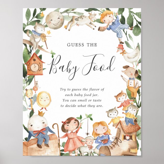 Kinderzimmer Rhymes Baby Dusche raten das Baby Foo Poster (Vorne)