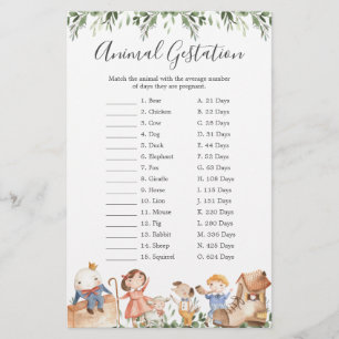 Kinderzimmer Rhymes Baby Duwer Animal Gestation Ga