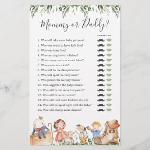 Kinderzimmer Rhymes Baby Shower Mommy oder Daddy G