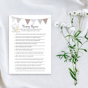 Kinderzimmer Rhymes Game Modern Baby Elephant Card Programm