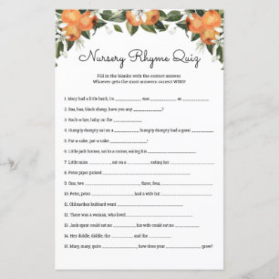 Kinderzimmer Rhymes Quiz Süsse Kinderspielkarten