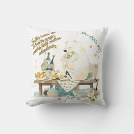 Kinderzimmer Room Decor - Polar Bear - Custom Text Kissen