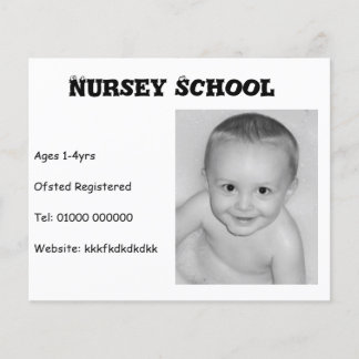 Kinderzimmer School/Nanny/Childminder Flyer