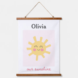 Kinderzimmer Sun Personalisiert Sunshine Custom Wandteppich Mit Holzrahmen