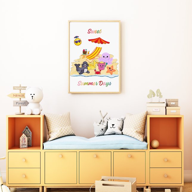 Kinderzimmer "Sweet Summer Day" Poster Summer Kids (Von Creator hochgeladen)
