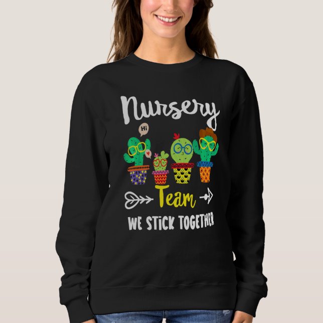Kinderzimmer Team School Cactus Crew Kinderzimmer  Sweatshirt (Vorderseite)