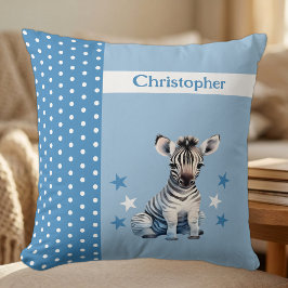 Kinderzimmer tragen den Namen niedlich zebra blau Kissen