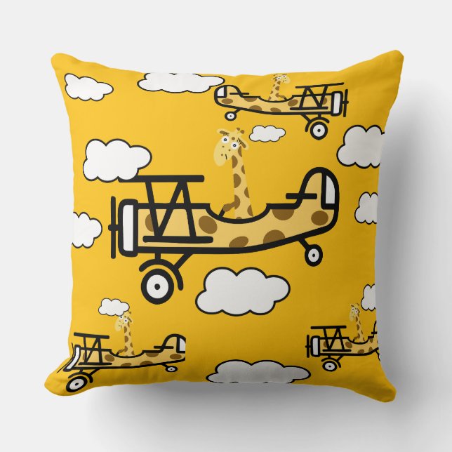 Kinderzimmer von Tierpiloten Kissen (Vorderseite)