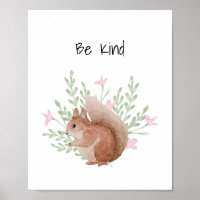 Kinderzimmer Wall Art Baby-Eichhörnchen sind nett
