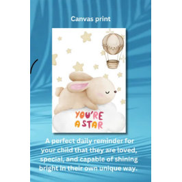 Kinderzimmer Wall Art - Canvas Print - Sie sind ei Leinwanddruck