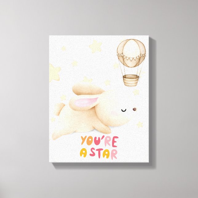 Kinderzimmer Wall Art - Canvas Print - Sie sind ei Leinwanddruck (Vorderseite)