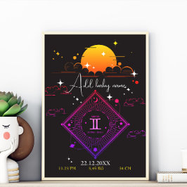 Kinderzimmer wall Art New baby Individuelle Name g Poster