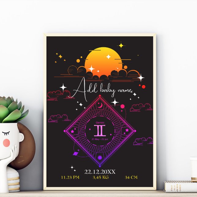 Kinderzimmer wall Art New baby Individuelle Name g Poster (Von Creator hochgeladen)