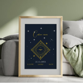 Kinderzimmer wall Art New baby Individuelle Name L Poster