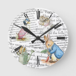 Kinderzimmer Wall Clock - Story Time Runde Wanduhr